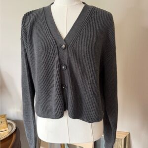Tentree Organic Cotton Ribbed Cardigan M